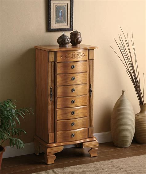 oak jewelry armoire clearance